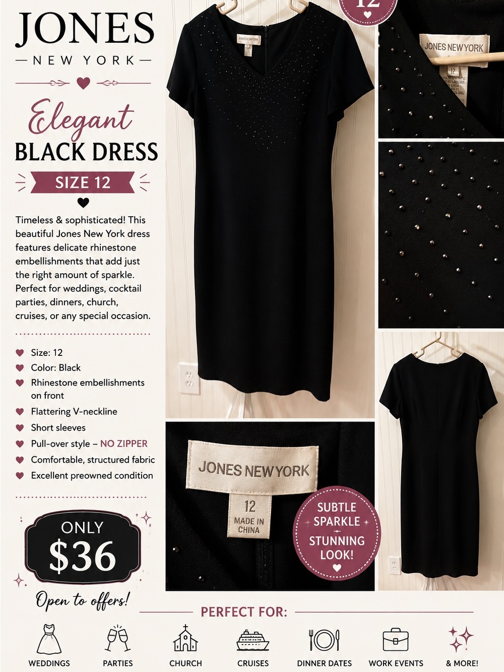 Jones New York Cocktail Dress